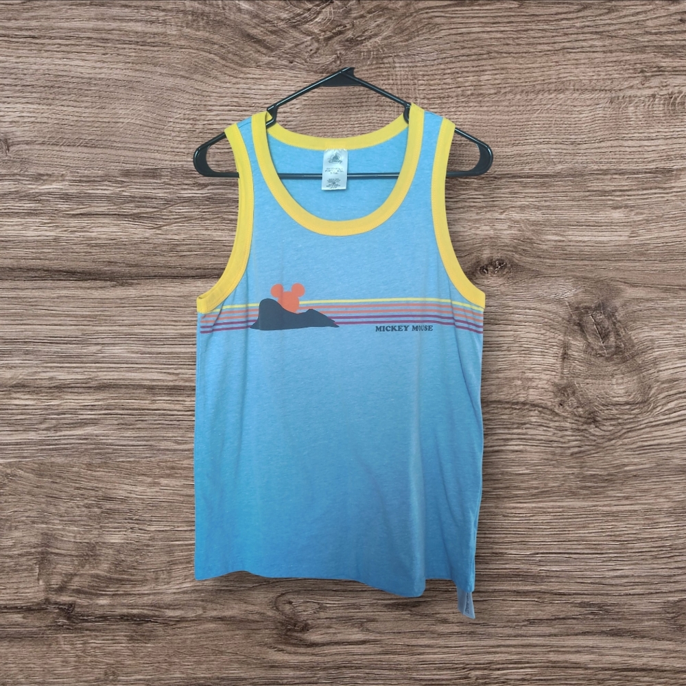 Disney Retro Mens Tank Top‎ Vtg Mickey Mouse Size SM